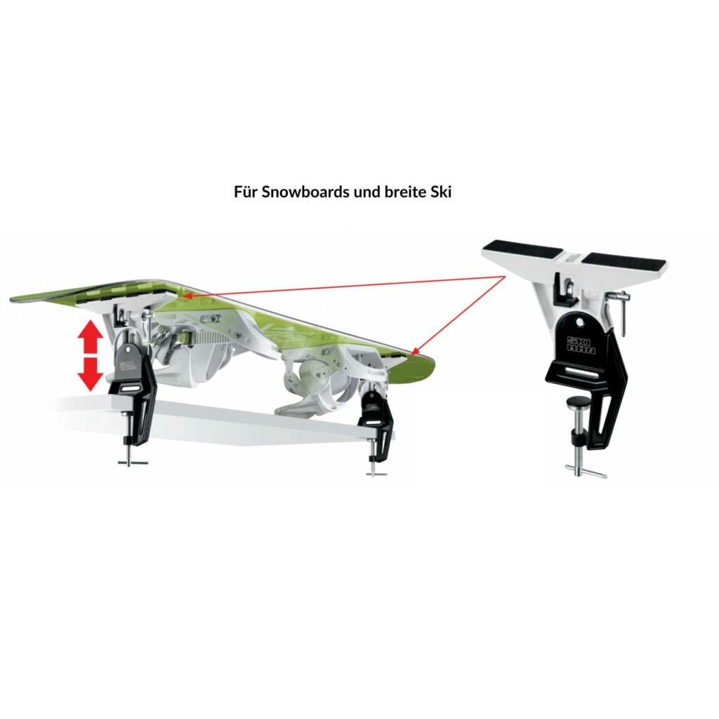 Nordic- und Snowboard Adapter für Profiskispanner